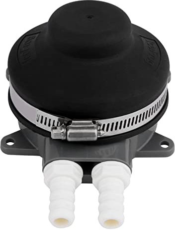 Fußpumpe, Marine Fußwasserpumpe Handbuch Wasserpumpe für Boote Waschbecken RV Toilette Marine Foot Press selbstprimierende Yachtzubehör(COLOR:Schwarz)