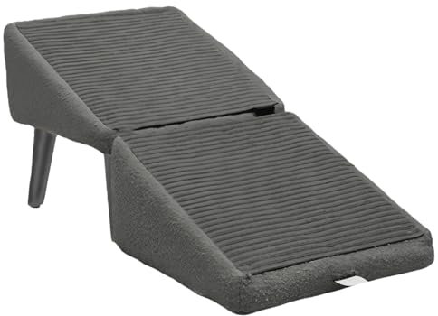 GTFYUDGH Pet Ramp, rutschfeste Hundetreppe, Haustierrampe, Leichte Und Faltende Hundestufen, Klappbare Tierleiter, Stabilität Und Sicherheit Haustiere, Hunderampe Fürs Bett Couch, Fahrzeug