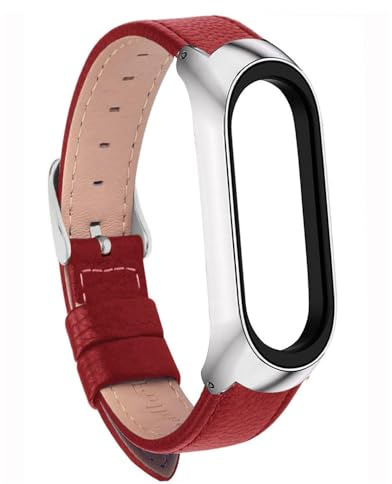 Läder handledsarmband förband 7 sportbandet klocka handledsband förband 5/6 armband miband 7 rem