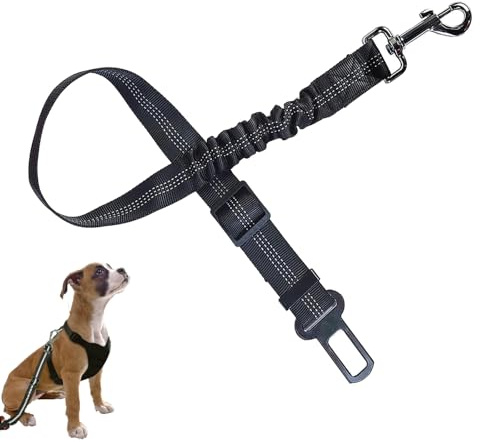 Dog Seat Belts for Cars, Dog Car Seat Belt, Dogs Car Harness, for Compatible with Most Vehicles, Prevents Distractions(Black)