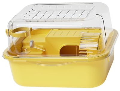 YIUPEDRFG Jaula de Doble Capa para hámster con hábitat portátil de fácil Limpieza y Juego Completo Accesorios, dispensador Comida, Jaula para Ratas, petauros del azúcar, erizos y Conejos, fácil