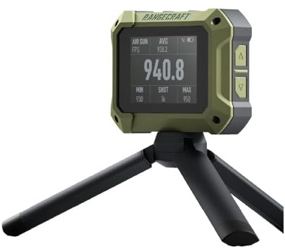 Athlon Rangecraft Velocity PRO Ballistischer Chronograph, Doppler-Radar Geschwindigkeitsmesser (±0,1%), 65-5000 FPS für Gewehr, Luftgewehr & Bogenschießen, Bluetooth App-Anbindung
