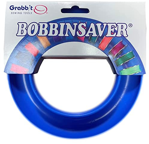 BobbinSaver Sewing Machine Bobbin Organizer - Holds 20+ Bobbins - Blue