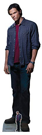 Star Cutouts SC1350 Sam Winchester Red Shirt Lifesize Cardboard Cutout – Supernatural Hunter Display, Fan Gift & TV Party Decoration