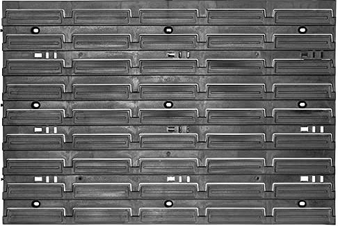 KADAX Parete degli attrezzi, sistema di stoccaggio in plastica PP, scaffalatura da parete in diverse dimensioni, mensola da officina con cassette e supporti per attrezzi (58 x 39 cm)