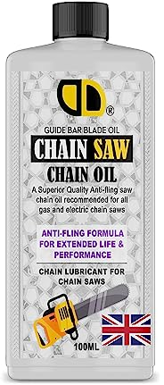 100ml | Chainsaw Chain & Bar Oil For All Makes & Models, Premium Lubricant, Anti Rust Chainsaw Chain Oil, Non Toxic Lubricating Bio Mineral Oil (100ml)