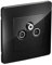 DEBFLEX 749541 TV-Steckdose, schwarz