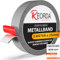 Reorda® Metallband selbstklebend Grau - Ideal für Tonies®-Figuren & -Regale (EXTRA STARK) - Magnetband für Magnete I Ferroband I Magnetband selbstklebend I Eisenband (3m)