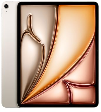 Apple iPad Air 13-inch (M2): Liquid Retina display, 256GB, Landscape 12MP Front Camera/12MP Back Camera, Wi-Fi 6E, Touch ID, All-Day Battery Life - Starlight