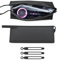 Storage Bag for Dyson Airwrap Supersonic Hair Dryer, PU Leather Airwrap Travel Bag for Dyson, Travel Case for Hair Dryer Attachments and Accessories with 3 Data Cable Storage Ties, black