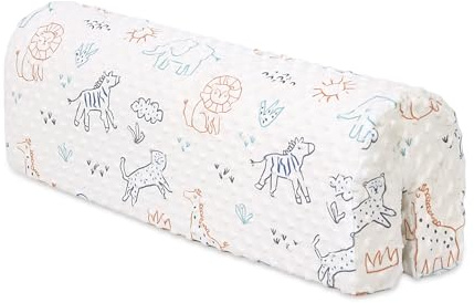 HAVARGO Bettkantenschutz für Kinderbetten, Bettschiene Stoßfänger Schutz, Schutz für Bettrahmen Rand Schutz Kleinkinder Kinderbett, abnehmbare Abdeckung -90CM
