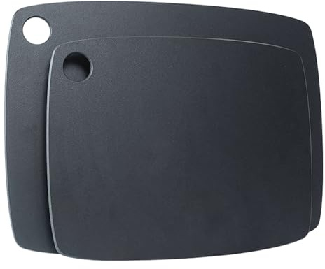 BESTCOOK Wood Fibre Chopping Boards, Set of 2 Composite Cutting Board Dishwasher Safe for Kitchen, High Density, Anti-Porous, BPA Free, Knife-Friendly for Cutting Meat, Vegetables, Cheeses & Bread
