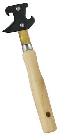 Abrelatas Manual Profesional Mango Madera Acero Resistente Vintage Abridor Latas Cocina Clásica Herramienta Duradera Compacta Versátil Funcional Diseño Ergonómico Estilo Rústico Portátil Ligero