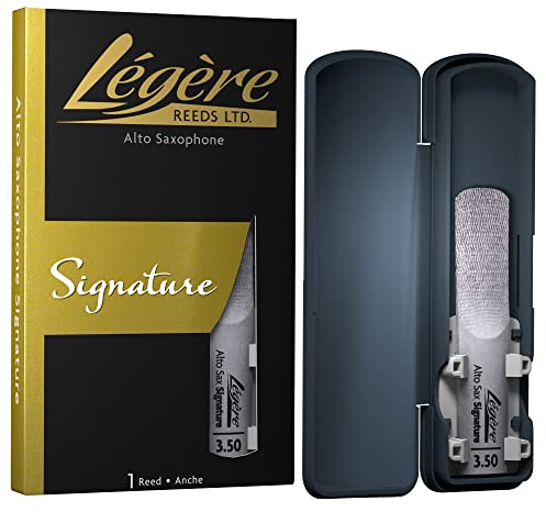 Légère Reeds - Altsaxophonblatt, Signature, Blattstärke 3.50 (ASG3.50) - Hochwertiges synthetisches Holzblasrohr