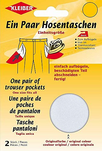 Kleiber 1 Paar Hosentaschen, weiß