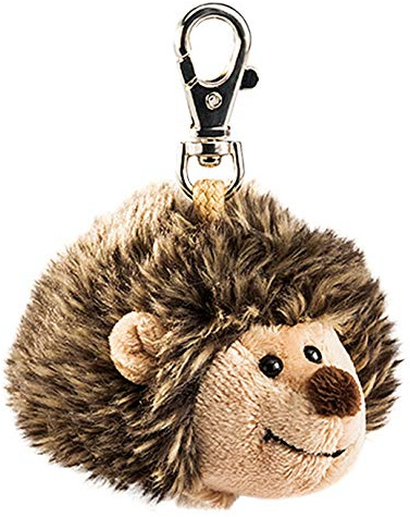 Schaffer 0194 Porte-clés en Peluche hérisson Iggy, Gris