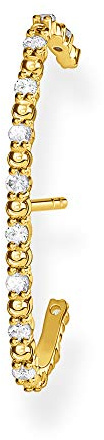 Thomas Sabo Einzel Ohrstecker weiße Steine gold vergoldetes Silber H2155-414-14