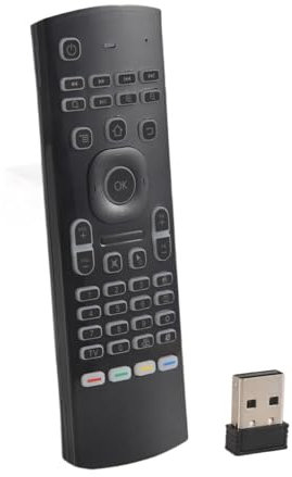 Lonrtesw Tastiera Wireless MX3 Air Mouse Intelligente Retroilluminato 2.4G per Tx3 H96 Android TV Box