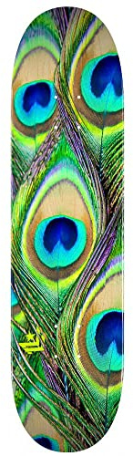 Mini Logo Deck FF&f 18 Peacock Feather 243 Planche de Skateboard Unisexe, Multicolore, 8.25 inches