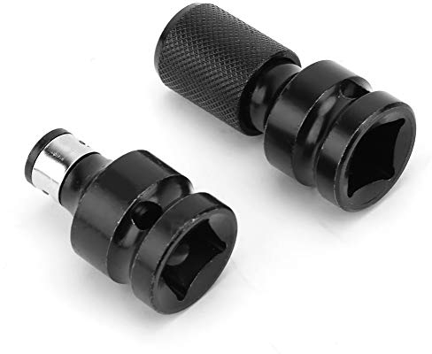 Adaptador para Llave de Vaso Impacto 1/2 a 1/4, Adaptador de Motosierra para Taladro Adaptador Vaso de Media a Hexagonal Adaptador de Llave De Carraca De Liberación Rápida
