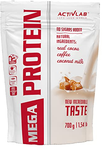 Activlab Protein Pulver - Whey Protein Molkenprotein WPC - Kreatin Taurin - Muskelaufbau - 700 g Salzkaramel MegaProtein
