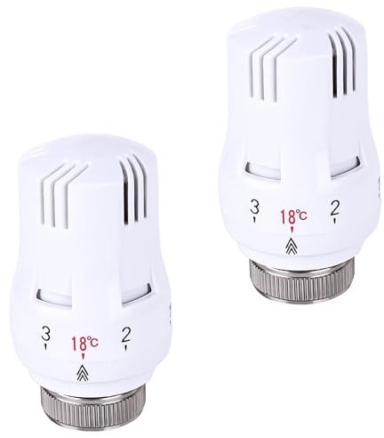 2 Stück Thermostatkopf: Hermostatkopf Thermostatischer, Heizkörperventil M 30 x 1,5 Kühlerthermostat, Kühlerventil Ersatzkopf, Hermostat-Kopf, Kühlerventilköpfe, Kühlerthermostat für Büro Zuhause