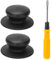 2 Pièces Boutons de Couvercle de Casserole Convient Pour Poignée de Couvercle en Verre, boutons de Couvercle Universels de Rechange pour Casserole en Verre avec Tournevis