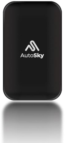 AutoSky AI Box Lite Plus 2.0 – Wireless CarPlay & Android Auto für werkseitig verkabelte Autos, Unterstützt Netflix & YouTube, Kabellos & Plug & Play