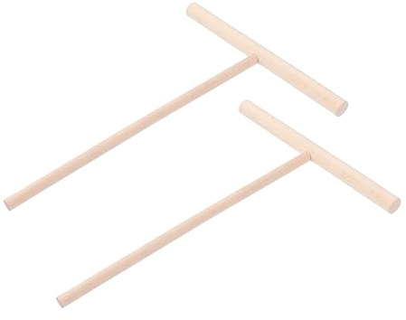 Garneck Wooden Crepe Pabcake Spreader Batter Dispenser Non-stick Kitchen Tool Set