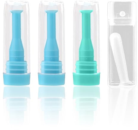 4pcs Contact Lens Remover Tool, Silicone Hard Contact Lens Plunger Suction Cup Holder for RGP Lens Removal Tool Eye Contact Remover Tool for RGP Lens