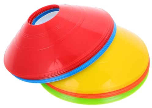 BESPORTBLE 25stücke Pack Sportkegel Für Agility-Training Fußball Und Basketball-Training Wiederverwendbare Markierungskegel Material Für Innen Und Außenübungen
