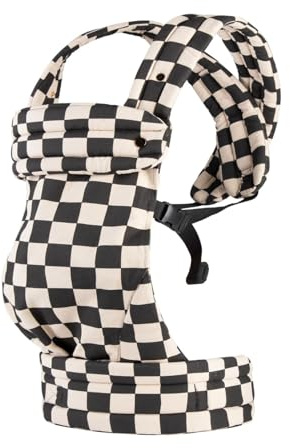 Portabebé ergonómico diseñado para apoyar cómodamente la espalda y las caderas del bebé, ideal para largas caminatas y llevar a diario