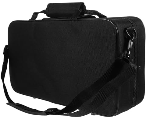 DECOMELODY Estuche para Clarinete de Tela Oxford Negra, Bolsa de Almacenamiento Portátil y Resistente al Desgaste, Diseño Compacto Asa para Transporte Fácil y Protección contra Golpes, Polvo