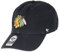 '47 Chicago Blackhawks NHL Clean Up Black Cap Adjustable - One-Size
