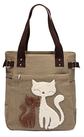 KAUKKO C3+c4 Umhängetasche für Damen (10 Stück), Khaki-3, one size, Hobo