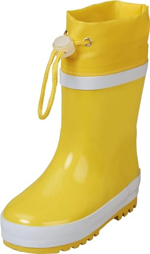 Playshoes Botas de Goma Forradas, Botas de lluvia Unisex niños