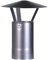 FIREFIX A120/RH Regenhut (verzinkt), Höhe 420 mm, ø 120 mm - für 0,6 mm Starke Ofenrohre, Silber