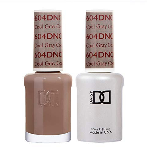 DND Duo Gel & Nail Polish Set - Cool Gray 604-2x15ml