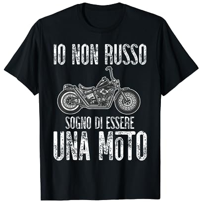 Motociclista Motociclismo Moto Biker Russare Divertente Maglietta