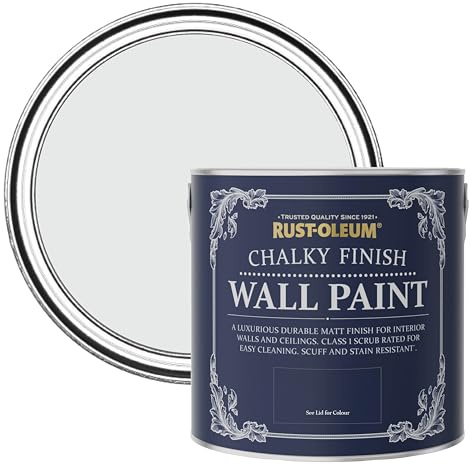 Rust-Oleum Grey Matt Emulsion Wall Paint - Monaco Mist 2.5L