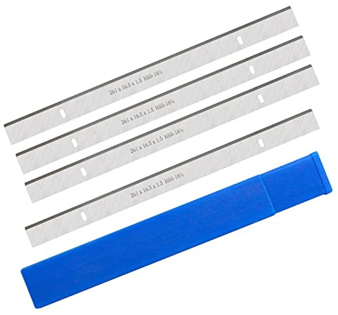 Générique WNJ-Tool, 2 Paires 261mm HSS épaisseur Rabot Lame 261x16.5x1.5mm Bois planificateur Couteau Outils de Travail du Bois pour Scheppach HMS1070 & Jet JPT-10B