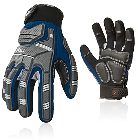 Vgo... 1Paar Sicherheitshandschuhe,Mechanikerhandschuhe,Schlaghandschuhe,Anti-Vibrationshandschuhe,Riggerhandschuhe,Heavy Duty (SL9792IP)