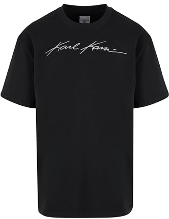 Karl Kani Herren KM241-059-2 Autograph Heavy Jersey Boxy Tee Black, L