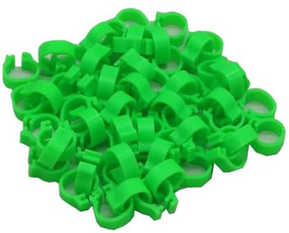 100 Stück Taubenringe Innendurchmesser 8 Mm Bajonett-Identifikationsring Öffnung Taubenring Farbiger Taubenfußring,Grün