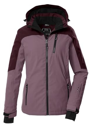 Killtec Damen Skijacke Funktionsjacke mit Kapuze und Schneefang KSW 435 WMN SKI Jckt 00523-malve 42
