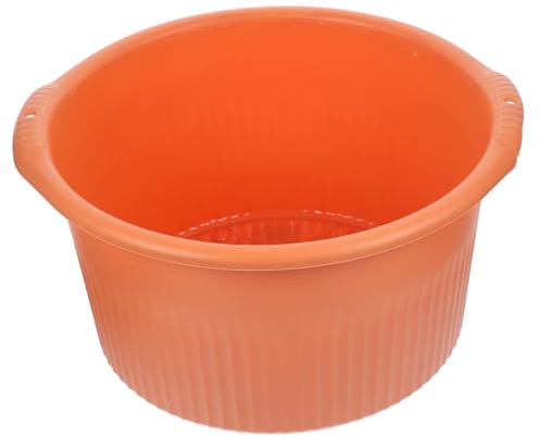 Ipetboom Creative Foot Massage Basin Foot Soak Bucket Orange Insulated for Home Use Men and Women Relaxation Spa