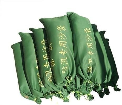 CQAHDSEVF Sacchi di Sabbia per Barriere antiallagamento, Sacchi di Sabbia for Protezione dalle Inondazioni Verde 25-30x50-80 CM Confezione da 10(25X70CM)