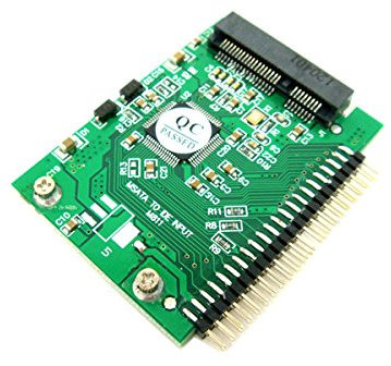 Adaptador Mini SATA mSATA SSD a IDE de 44 pines para disco duro IDE de 1,8 pulgadas
