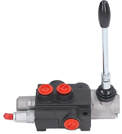 Fockety Hydraulic Directional Control Valve, 1 Spool Adjustable Relief Lever Handle Double Acting Hydraulic Control Valve, Hydraulic Spool Valve for Tractor Loader Tank Log Splitter