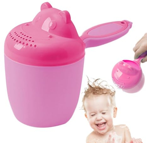 Enjuagador De Baño Para Bebés Taza De Enjuague Para Champú | Vertedor Infantil De Diseño Reforzado Con Motivos Infantiles Para Lavar El Cabello De Niños Y Niñas En La Bañera O Ducha